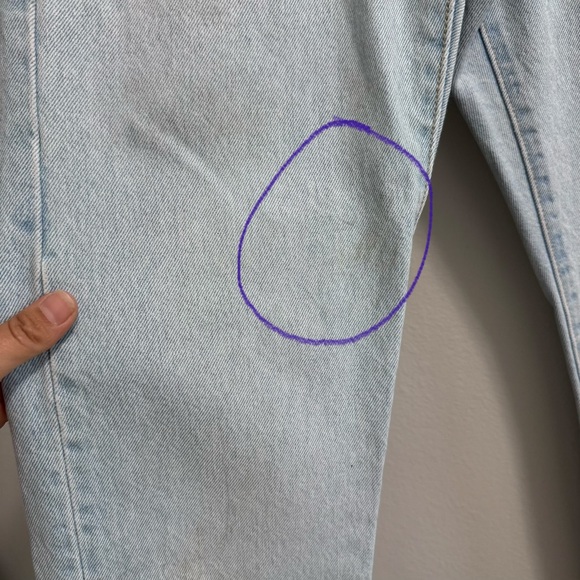 Women’s 501 Light Wash Straight Leg Denim Jeans Size 24 - Picture 6 of 16